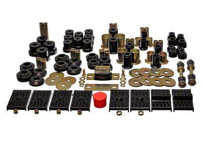 Hyper-Flex System Master Bushing Kit; Black (76-79 Firebird)