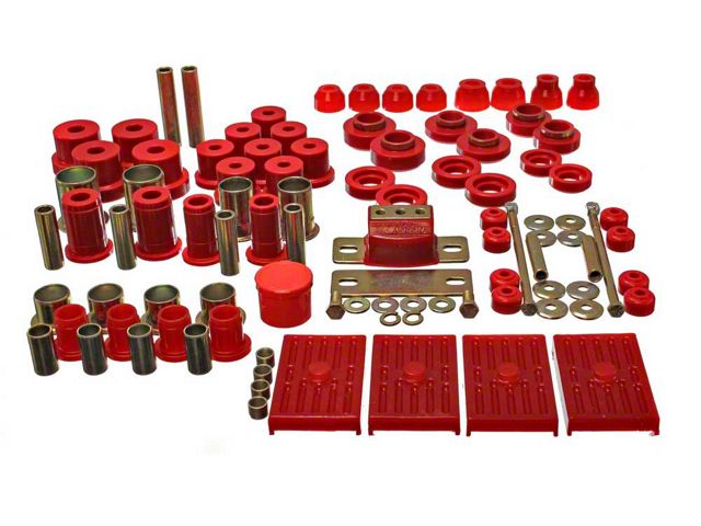 Firebird - Hyperflex Polyurethane Bushing Master Kit, Multileaf, 1967-1969