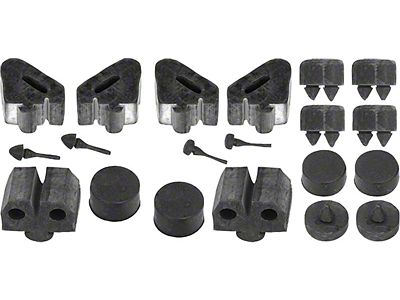 Front Door Inner and Outer Belt Weatherstrip Kit; Driver and Passenger Side (70-81 Firebird)
