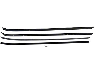 Front Door Inner and Outer Belt Weatherstrip Kit; Driver and Passenger Side (70-81 Firebird)