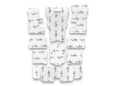 Insulation and Sound Dampening Kit; Floor (67-69 Firebird)
