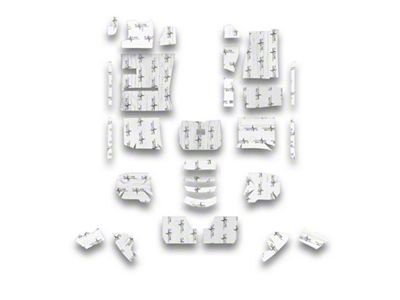 Insulation and Sound Dampening Kit; Floor (93-02 Firebird Coupe)