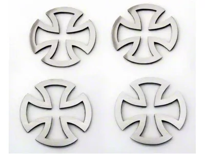 Iron Cross Emblems; Polished (Universal; Some Adaptation May Be Required)