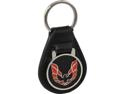 Firebird Key Ring, Black With Red Logo