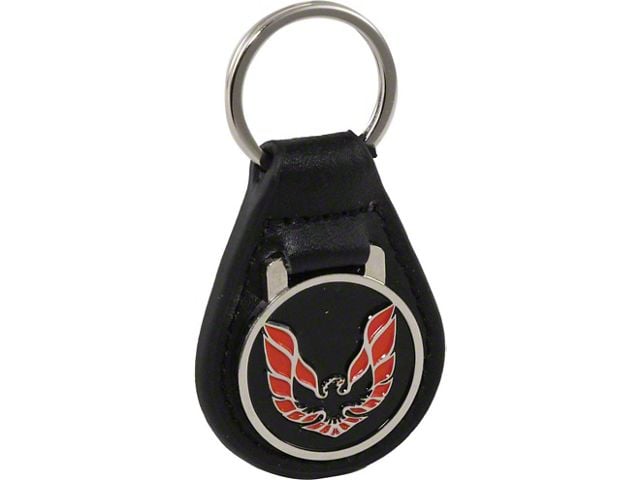 Firebird Key Ring, Black With Red Logo
