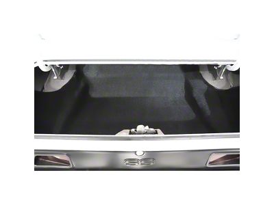 Molded Trunk Carpet; Black (1969 Firebird)
