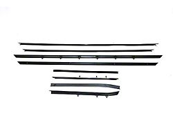 Firebird Outer Window Felt Kit, Coupe, With Flat Stainless Steel Beads, 1967