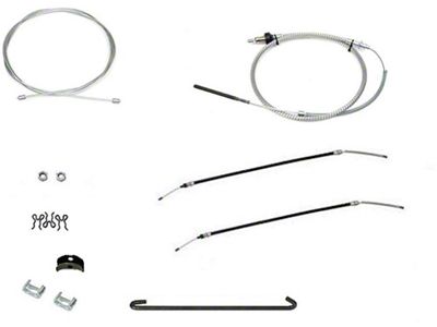 Firebird Parking Brake Cable System Kit, Complete, 1967-1969