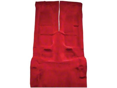 Passenger and Rear Cutpile Molded Carpet with Mass Backing; Flame Red (93-02 Firebird Coupe)