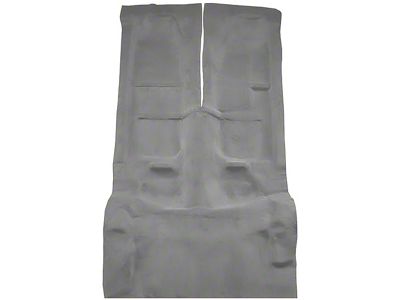 Passenger and Rear Cutpile Molded Carpet with Mass Backing; Pewter (93-02 Firebird Coupe)