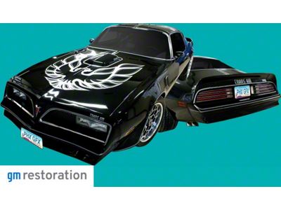 Platinum Bandit Special Ultimate Stripe Kit; Silver/Charcoal (76-78 Firebird)