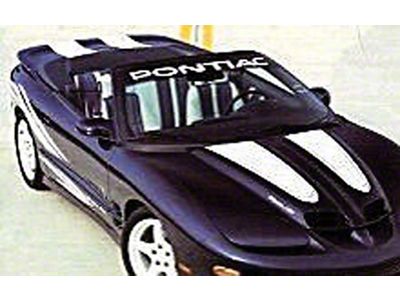 Firebird Pontiac White Decal, Windshield 1993-2002