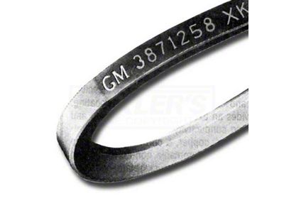 Firebird Power Steering Belt, 53'' Diameter, V8, With Air Conditioning, Date Code 3-Q-67, 1968