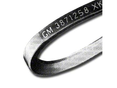 Firebird Power Steering Belt, V8, With Air Conditioning, Date Code 2-Q-69, 1969