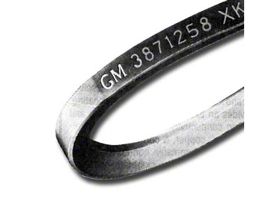 Firebird Power Steering Belt, V8, Without Air Conditioning,Date Code 1-Q-68, 1968