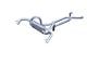 Firebird -Pypes Race Pro Exhaust, Crossmember Back With X Pipe And Crossflow Mufflers, Polished, 2.5, 1967-1981