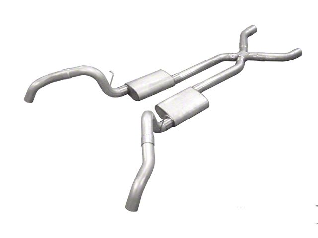 Firebird - Pypes Street Pro Exhaust With X Pipe, 2.5, 1967-1969