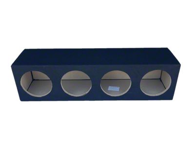 Quad 8-Inch Front Firing Subwoofer Box; Carpeted (82-92 Firebird)