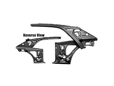 Quarter and Door Inner Frame Assembly; Driver Side (67-69 Firebird Coupe)