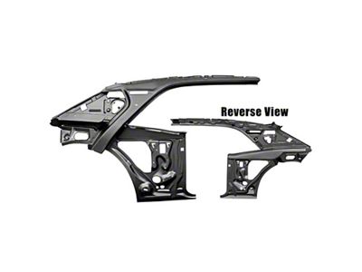 Quarter and Door Inner Frame Assembly; Passenger Side (67-69 Firebird Coupe)
