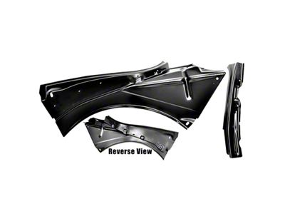 Quarter Panel Inner Bracket; Driver Side (67-68 Firebird Convertible)