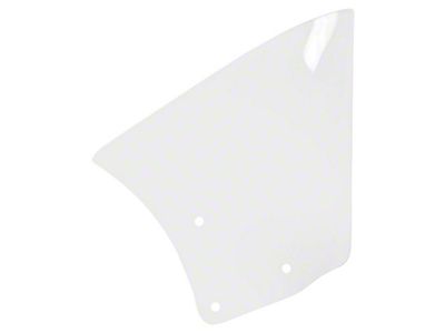 Quarter Window Glass; Clear; Driver Side (1967 Firebird Coupe)