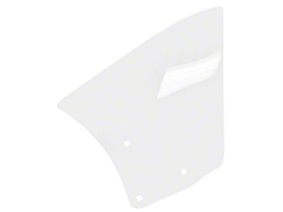 Quarter Window Glass; Clear; Driver Side (68-69 Firebird Coupe)