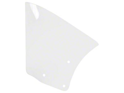 Quarter Window Glass; Clear; Passenger Side (1967 Firebird Coupe)