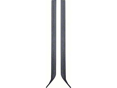 Quarter Window Vertical Weatherstrip with OE Style Steel Insert (67-69 Firebird)