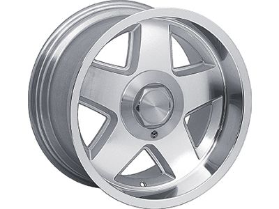 R15 Style Aluminum Wheel with Silver Accents; 17x9.5; 16mm Offset (82-92 Firebird)
