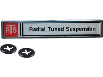 Firebird Radial Tuned Suspension Dash Emblem, 1974-1981