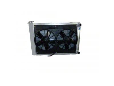 Firebird Radiator Module 2 Pass SBC Engine With Spal Dual 16 Fans, With Transmission Cooler 1967-1969