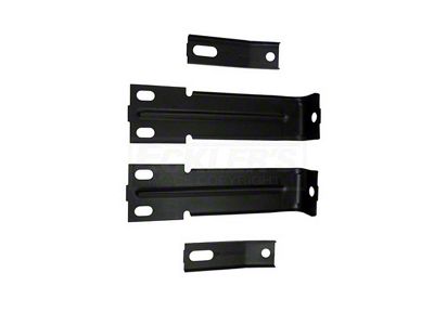 Firebird Radiator Support To Bumper Support Brackets, Upper And Lower, 1979-1981