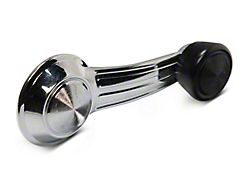 OPR Replacement Window Crank; Chrome with Black Knob (67-81 Firebird)