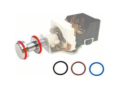 Retro Series Headlight Bezel with 4 Colored Rings (Universal; Some Adaptation May Be Required)