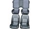 Firebird Seat Covers, Front And Rear, Solid Rear Seat, BaseModel, Vinyl, Hampton Grain, Non-Perforated, 1993-2002