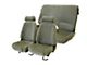 Firebird Seat Covers, Front And Rear, Solid Rear Seat, Trans-Am, Formula, Vinyl, Madrid Grain, 1985-1992