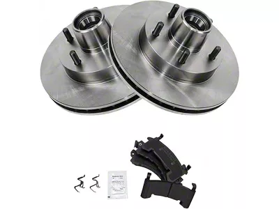 Semi-Metallic Brake Rotor and Pad Kit; Front (82-92 Firebird w/o Performance Package)