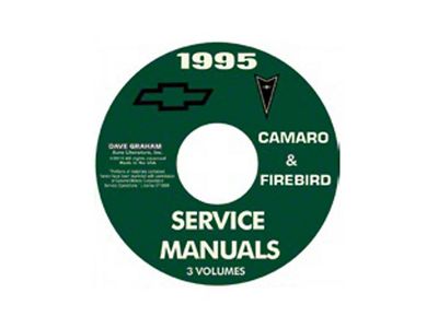 1995 Camaro and Firebird Service Manuals; 3 Volumes (CD-ROM)