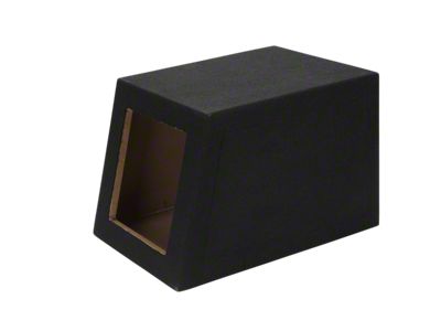 Single 10-Inch Square Hole Subwoofer Box; Carpeted (82-92 Firebird)