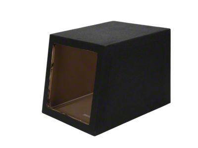 Single 15-Inch Square Hole Subwoofer Box; Carpeted (82-92 Firebird)
