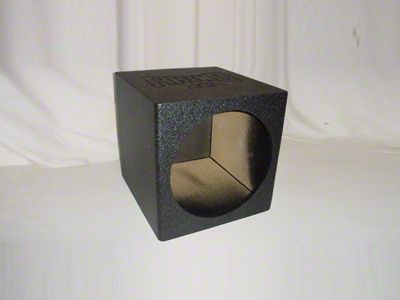Single 8-Inch Sealed Subwoofer Box; Poly Coated (82-92 Firebird)