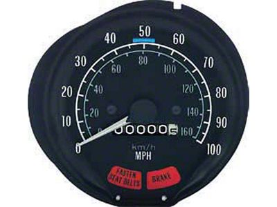 Firebird Speedometer, 100mph, 1975-1979