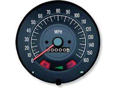 Firebird Speedometer, 160 m.p.h., With Gauges, 1968-1969