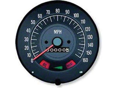 Firebird Speedometer, 160 m.p.h., Without Gauges, 1968-1969