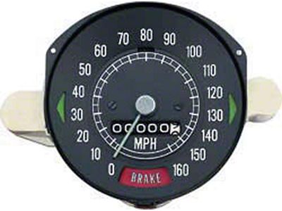 Firebird Speedometer, 160 m.p.h., Without Speed Warning, 1969