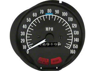 Firebird Speedometer, With Seat Belt Warning, 1970-1974
