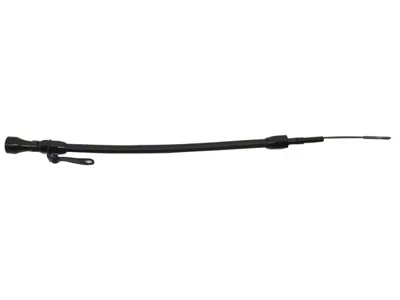 Stainless Braided Oil Pan Flexible Dipstick; Black (98-02 5.7L Firebird)