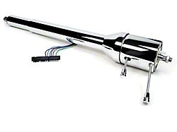 Firebird Steering Column, Right Hand Drive, Chrome, ididit,For Cars With Floor Shift Transmission, 1969