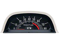 Firebird Tachometer, Hood, 5500 Redline, 1969